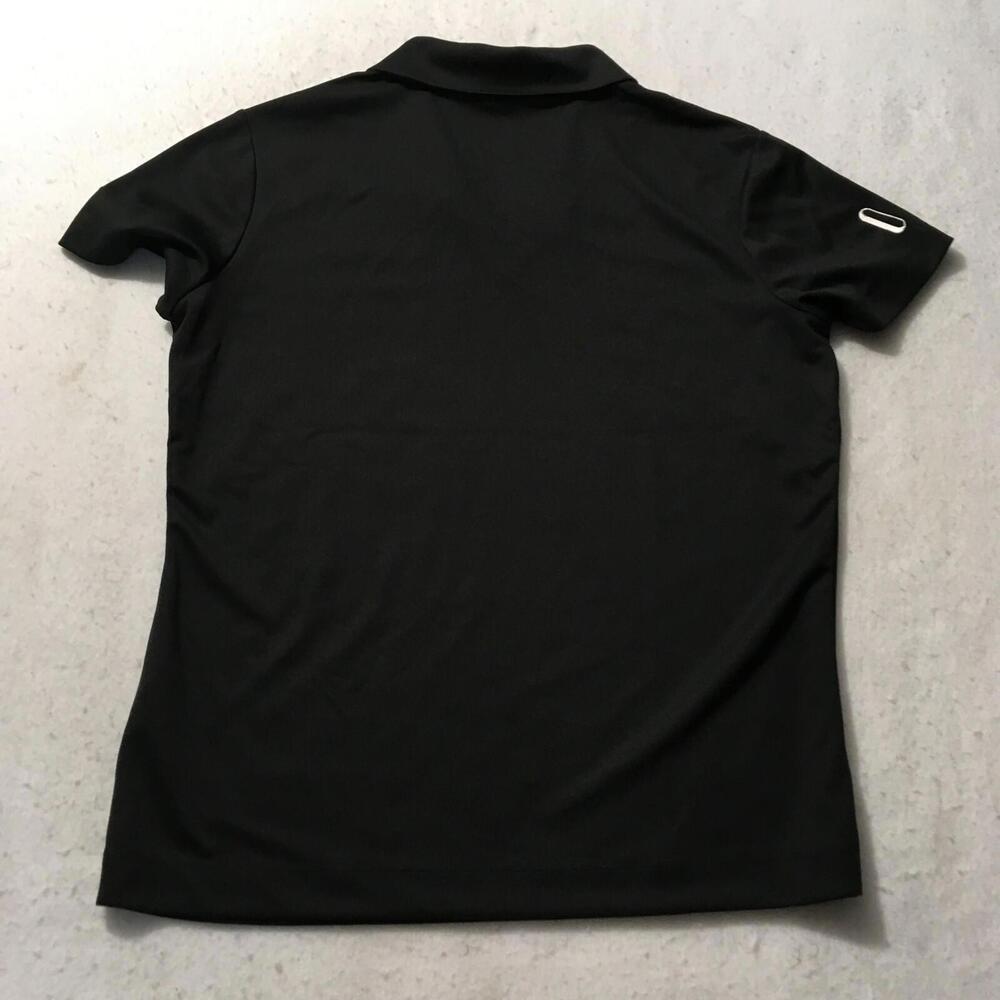 Nike Dri Fit Womens LARGE Black Golf Polo Shirt SANTANA ROW - Picture 11 of 12